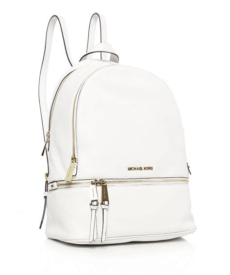 michael kors white back pack